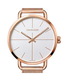 Calvin Klein Even White Dial Rose Gold Mesh Bracelet Watch for Women - K7B21626 Buy Now By Calvin Klein
