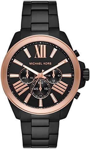 Michael Kors Wren Chronograph Black Dial Black Steel Strap Watch For Men - MK8933 Buy Now By Michael Kors