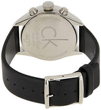 Calvin Klein Masculine Chronograph White Dial Black Leather Strap Watch for Men - K2H27120 Buy Now By Calvin Klein