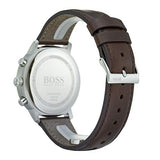 Hugo Boss Attitude Blue Dial Brown Leather Strap Watch for Men - 1513606 Buy Now By Hugo Boss
