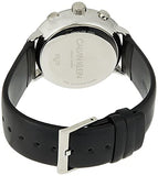 Calvin Klein High Noon Chronograph White Dial Black Leather Strap Watch for Men - K8M271C6 Buy Now By Calvin Klein