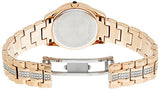 Bulova Crystal Mother of Pearl Dial Rose Gold Steel Strap Watch for Women - 98L197 Buy Now By Bulova