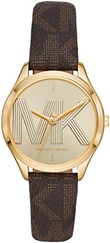 Michael Kors Jaycie Three Hand Gold Dial Brown Leather Strap Watch for Women - MK2862 Buy Now By Michael Kors
