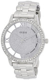 Guess Ethereal Diamonds Silver Dial Silver Steel Strap Watch for Women - W1013L1 Buy Now By Guess