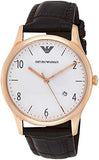 Emporio Armani Beta Chronograph White Dial Brown Leather Strap Watch For Men - AR1915 Buy Now By Emporio Armani