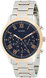Guess Hendrix Chronograph Blue Dial Two Tone Steel Strap Watch for Men - W1309G4 Buy Now By Guess