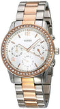 Guess Mini Spectrum Quartz Silver Dial Two Tone Steel Strap Watch For Women - W0122L1 Buy Now By Guess