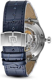 Maurice Lacroix Aikon Automatic Blue Dial Blue Leather Strap Watch For Men - AI6008-ss001-430-1 Buy Now By Maurice Lacroix