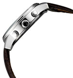 Guess Exec Chronograph White Dial Brown Leather Strap Watch For Men - W0076G2 Buy Now By Guess