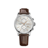 Hugo Boss Jet Chronograph Quartz Silver Dial Brown Leather Strap Watch For Men - HB1513280 Buy Now By Hugo Boss