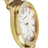 Versace Greca Silver Dial Gold Steel Strap Watch for Men - VEVI00520 Buy Now By Versace