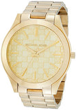 Michael Kors Slim Runway Gold Dial Gold Steel Strap Watch for Women - MK3335 Buy Now By Michael Kors