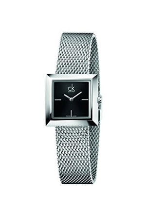 Calvin Klein Mark Black Dial Silver Mesh Bracelet Watch for Women - K3R23121 Buy Now By Calvin Klein