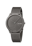 Calvin Klein Minimal Grey Dial Grey Mesh Bracelet Watch for Men - K3M517P4 Buy Now By Calvin Klein