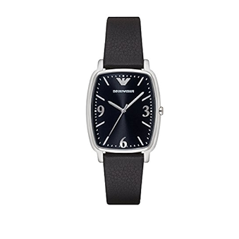 Emporio Armani Epsilon Quartz Black Dial Black Leather Strap Watch For Men - AR2490 Buy Now By Emporio Armani