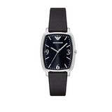 Emporio Armani Epsilon Quartz Black Dial Black Leather Strap Watch For Men - AR2490 Buy Now By Emporio Armani