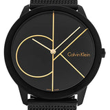 Calvin Klein Minimal Black Dial Black Mesh Bracelet Watch for Women - K3M224X1 Buy Now By Calvin Klein