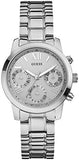 Guess Mini Sunrise Silver Dial Silver Steel Strap Watch For Women - W0448L1 Buy Now By Guess