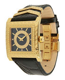 Versace VD-25 Diamonds Black Dial Black Leather Strap Watch for Women - VQF020015 Buy Now By Versace