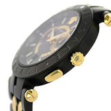 Versace V-Race Analog Quartz Black Dial Two Tone Steel Strap Watch For Men - VEBV00619 Buy Now By Versace