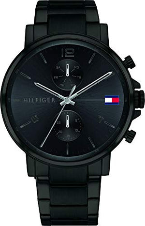 Tommy Hilfiger Daniel Black Dial Black Steel Strap Watch for Men - 1710414 Buy Now By Tommy Hilfiger