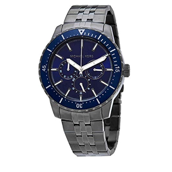 Michael Kors Chronograph Cunningham Multifunction Blue Dial Grey Steel Strap Watch For Men - MK7155 Buy Now By Michael Kors