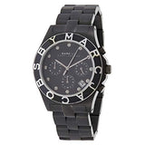 Marc Jacobs Blade Chronograph Black Dial Black Steel Strap Watch for Women - MBM3083 Buy Now By Marc Jacobs