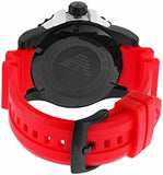 Emporio Armani Sportivo Quartz Black Dial Red Rubber Strap Watch For Men - AR6101 Buy Now By Emporio Armani