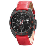 Emporio Armani Sportivo Chronograph Black Dial Red Leather Strap Watch For Men - AR5918 Buy Now By Emporio Armani