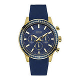 Guess Fuel Chronograph Blue Dial Blue Rubber Strap Watch for Men - W0802G2 Buy Now By Guess