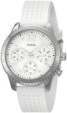 Guess Marina Quartz White Dial White Rubber Strap Watch For Women - W1025L1 Buy Now By Guess