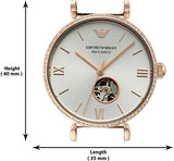 Emporio Armani Gianni T-Bar Analog White Dial Two Tone Steel Strap Watch For Women - AR60019 Buy Now By Emporio Armani