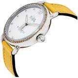 Coach Delancey White Dial Yellow Leather Strap Watch for Women - 14502882 Buy Now By Coach