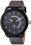 Tommy Hilfiger Denim Black Dial Brown Leather Strap Watch for Men - 1791478 Buy Now By Tommy Hilfiger