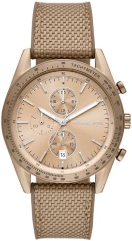 Michael Kors Warren Chronograph Beige Dial Beige Nylon Strap Watch for Men - MK9145 Buy Now By Michael Kors