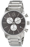 Calvin Klein City Chronograph Black Dial Silver Steel Strap Watch for Men - K2G2714X Buy Now By Calvin Klein