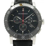 Burberry The City Black Dial Black Leather Strap Watch for Men - BU9382 Buy Now By Burberry