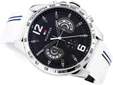 Tommy Hilfiger Multifunction Black Dial White Rubber Strap Watch for Men - 1791475 Buy Now By Tommy Hilfiger