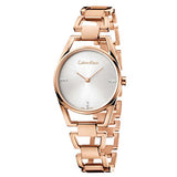 Calvin Klein Dainty Diamonds Silver Dial Rose Gold Steel Strap Watch for Women - K7L2364T Buy Now By Calvin Klein