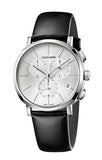 Calvin Klein Posh Silver Dial Black Leather Strap Watch for Men - K8Q371C6 Buy Now By Calvin Klein