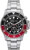 Michael Kors Everest Chronograph Black Dial Silver Steel Strap Watch For Men - MK8977 Buy Now By Michael Kors