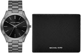 Michael Kors Slim Runway Quartz Black Dial Grey Steel Strap Watch For Men - MK1044 Buy Now By Michael Kors