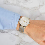 Tommy Hilfiger Jenna Quartz White Dial Two Tone Mesh Bracelet Watch for Women - 1782074 Buy Now By Tommy Hilfiger