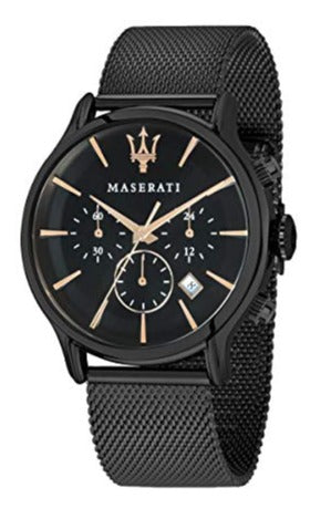 Maserati Epoca 42mm Black Dial Black Mesh Bracelet Watch For Men - R8873618006 Buy Now By Maserati