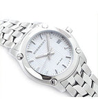 Burberry Heritage Check White Dial Silver Steel Strap Watch for Women - BU1853 Buy Now By Burberry