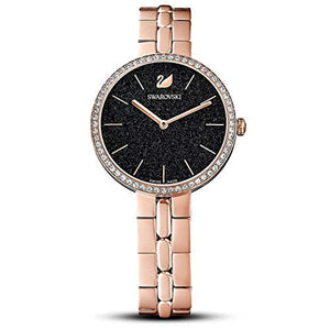Swarovski Cosmopolitan Black Dial Rose Gold Steel Strap Watch for Women - 5517797 Buy Now By Swarovski
