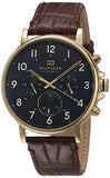 Tommy Hilfiger Daniel Blue Dial Brown Leather Strap Watch for Men - 1710380 Buy Now By Tommy Hilfiger