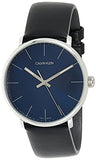 Calvin Klein High Noon Quartz Blue Dial Black Leather Strap Watch for Men - K8M211CN Buy Now By Calvin Klein