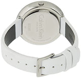 Calvin Klein Chic White Dial White Leather Strap Watch for Women - K7N23TK2 Buy Now By Calvin Klein