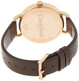 Calvin Klein Even White Dial Brown Leather Strap Watch for Women - K7B236G6 Buy Now By Calvin Klein